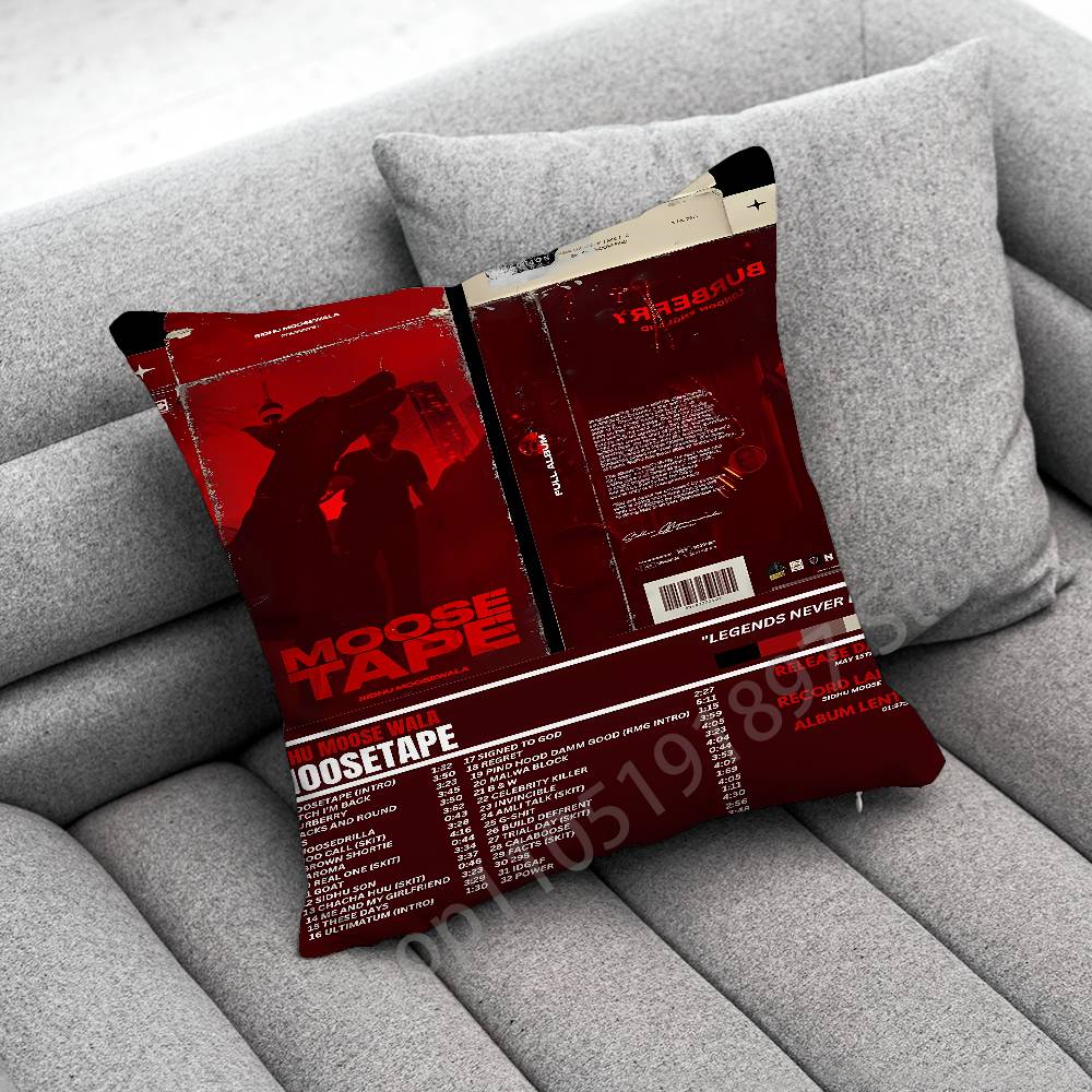

S-Sidhu Moose Wala No Name Throw Pillow Case For 45x45cm 40x40cm 55x55cm 50x50cm 30x30cm Square Car Pillowcase Shell 30cmx30cm