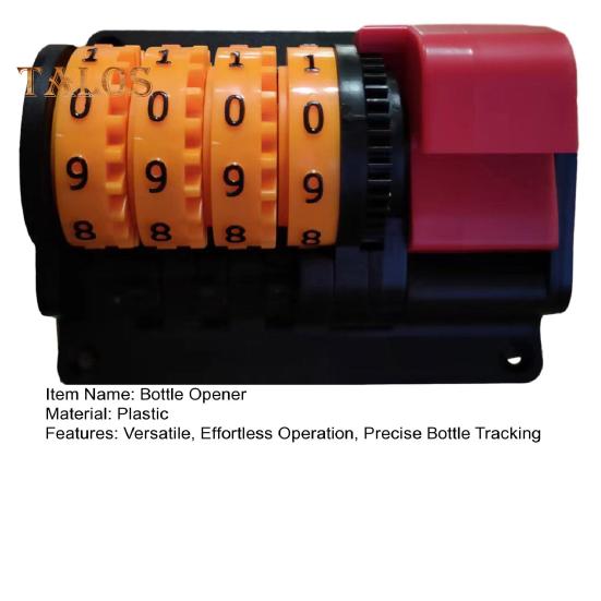 Beer Bottle Opener Wall Mounted Bottle Cap Remover with Digital Counter Beer Drinking Accessory for Bar Kitchen