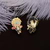 Enamel Charming Brooch With Cartoon Character Design Trendy Accessory For Bags Apparel And