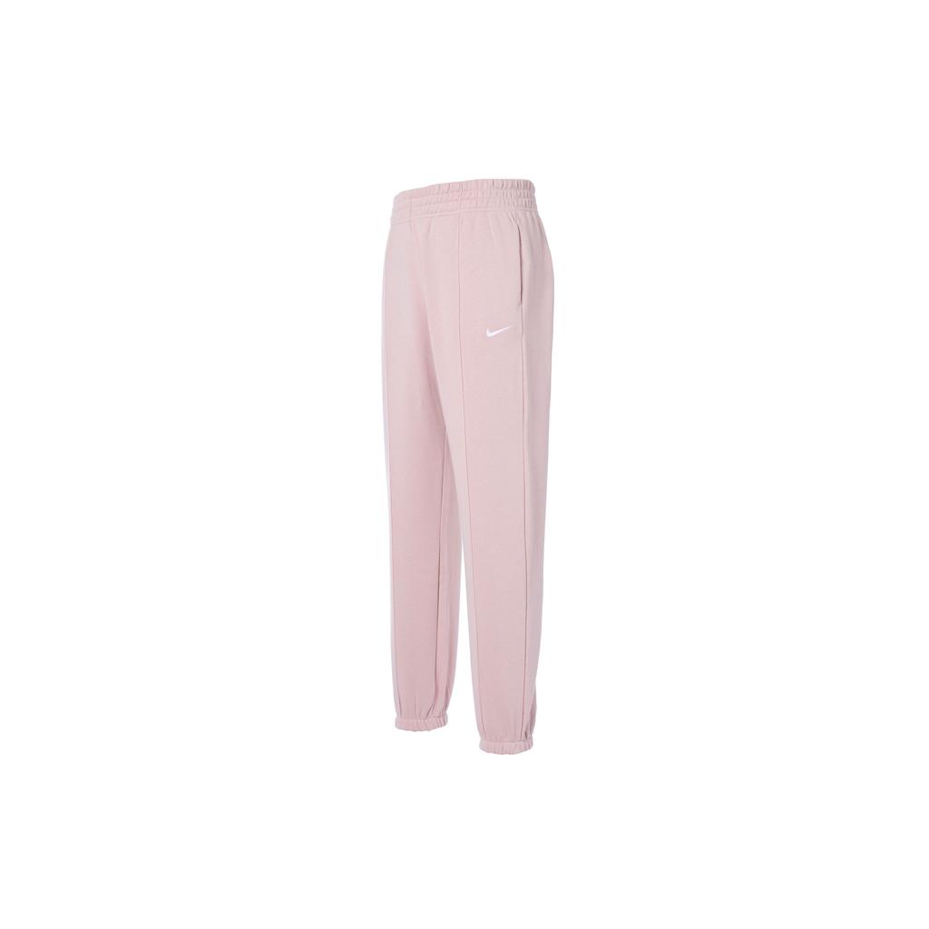 Nike Sportswear Essential Solid Color Casual Fleece Cuffed Sweatpants Women Bottoms Champagne BV4090-645