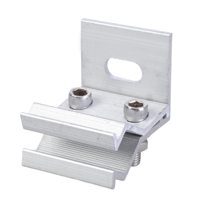 Aluminium Standing Seam Clamps Portable Accessory for Fixing Solar Structures On Folded Sheet Metal Roofs 4Pieces