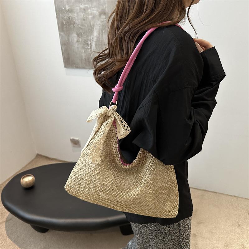 Casual Chic Summer Tote Bag 2024 Stylish Versatile Shoulder Bag Large Capacity