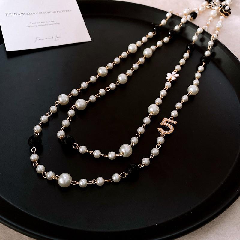 French Vintage Baroque Pearl Necklace Summer Niche Premium Sense Clavicle Chain Light Luxury Versatile Necklace Women