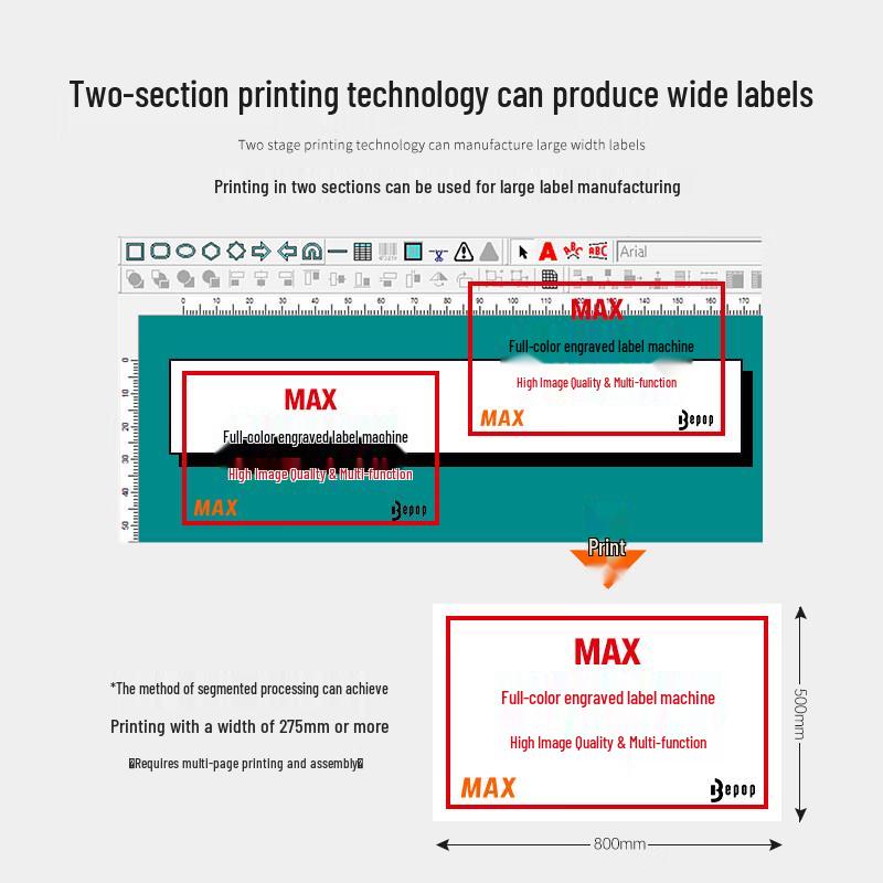 MAX CPM-100HG5C Color Label & Sticker Printer with Cutter