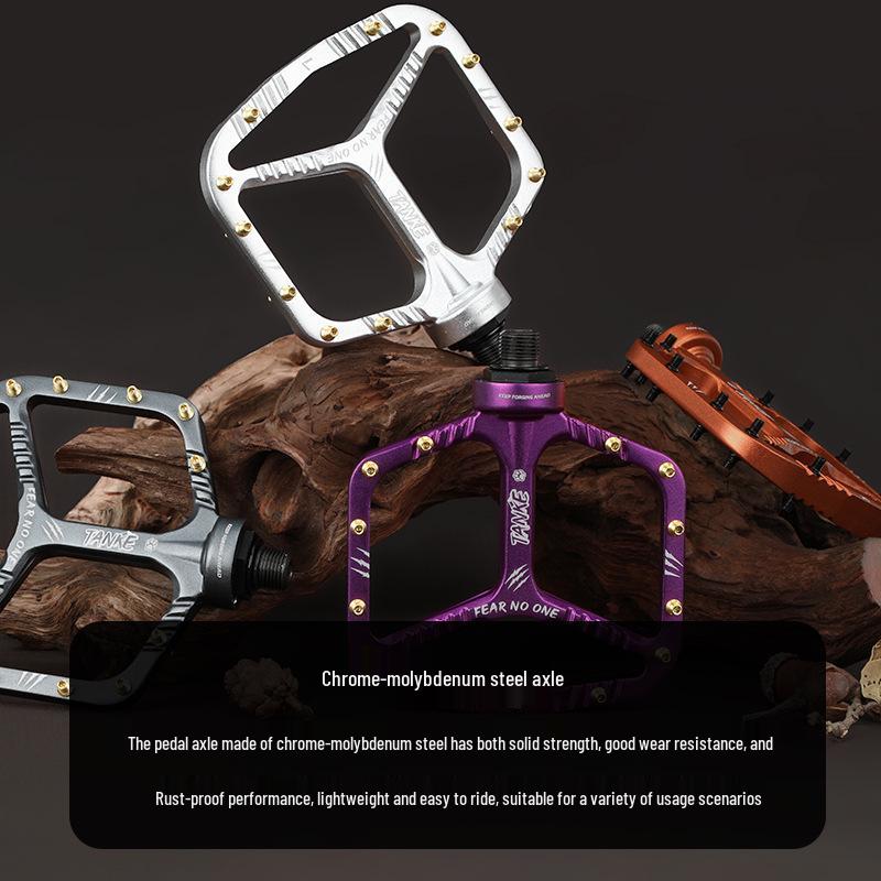 TANKE Lightweight Mountain Bike Pedals - Carbon Fiber, Anti-Slip, Waterproof, Wear-Resistant, Universal Fit
