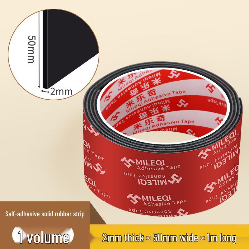 Mileqi EPDM Self-Adhesive Shock-Absorbing Anti-Slip Rubber Pad Strip