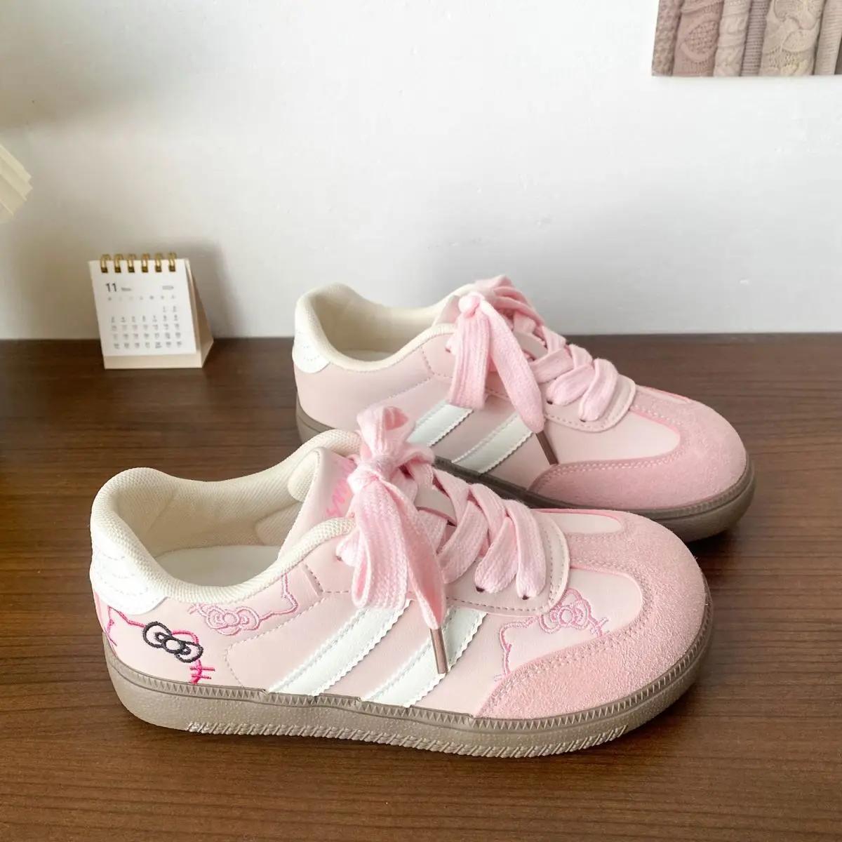 

Cute Pink Thick Soled Sneakers Women Spring New Niche Design Casual Shoes Korean Version Fashion Board Shoes 35 рожевий