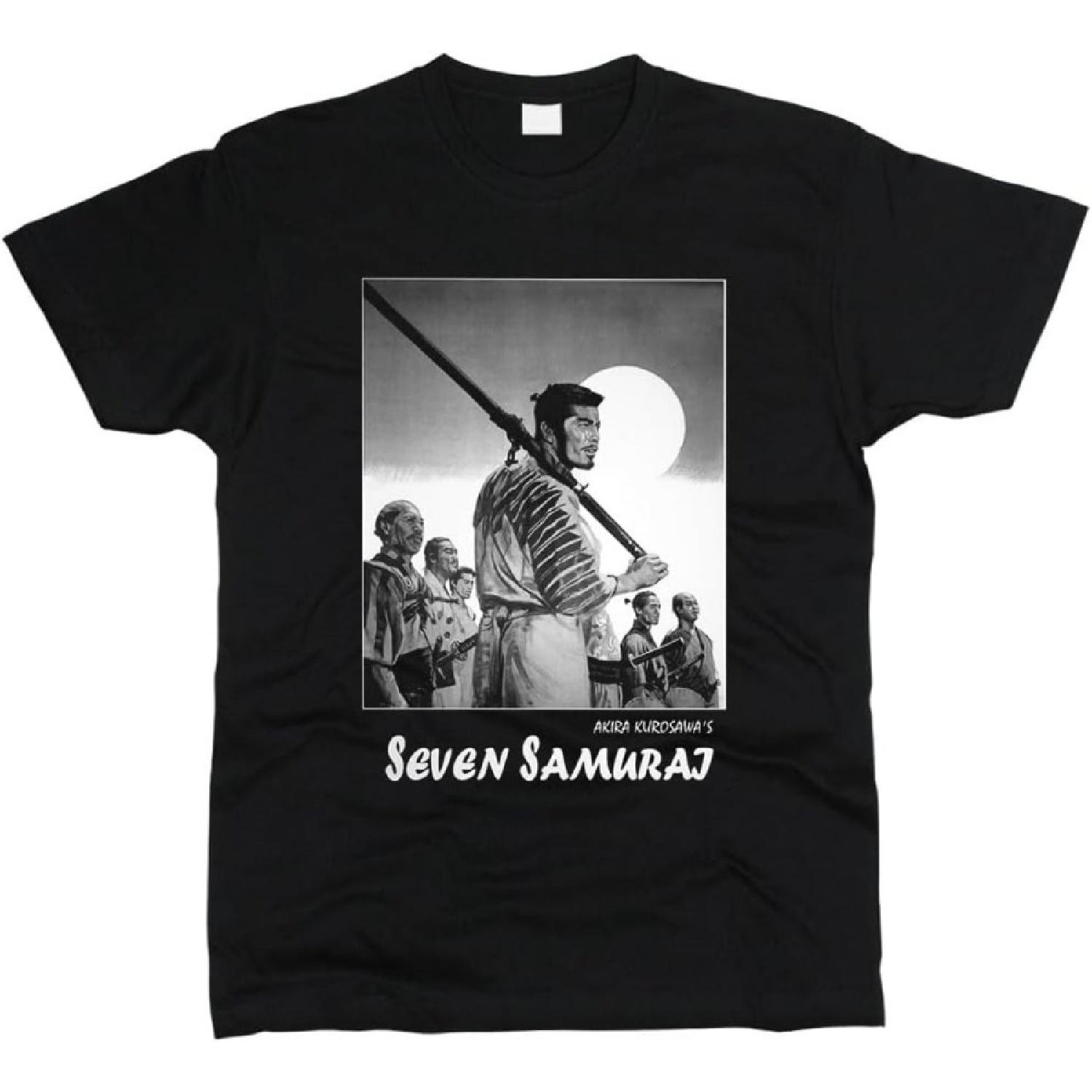 Seven Samurai T-Shirt Men, Black, Small S