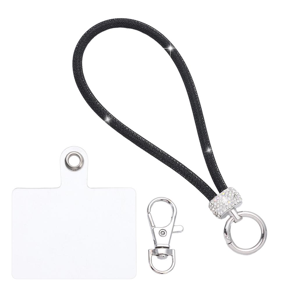 Glitter Rhinestone Phone Lanyard Phone Diamond Crystal Wrist Straps Keychain Hanging Anti-lost Rope