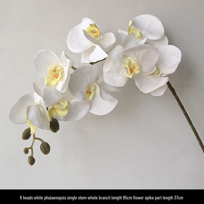 Light Luxury Phalaenopsis Artificial Floral Arrangement for Dining Table Decoration