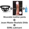 Strap On Dildo Harness Sex for , High-quality Wearable Leather Pants Men Pegging Dildo, Adjustable Belt Multiple Sizes Rings