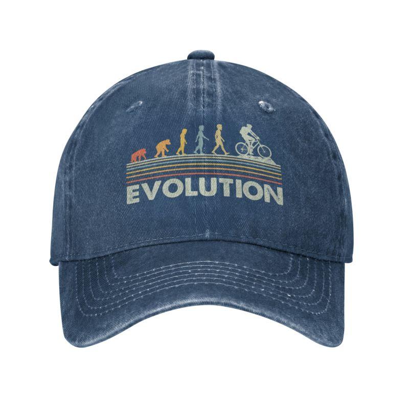 Personalisierte Baumwolle lustige Mountainbike Evolution Baseball Cap Sport Frauen Unisex verstellbare MTB Biker Radfahrer Papa Hut Herbst