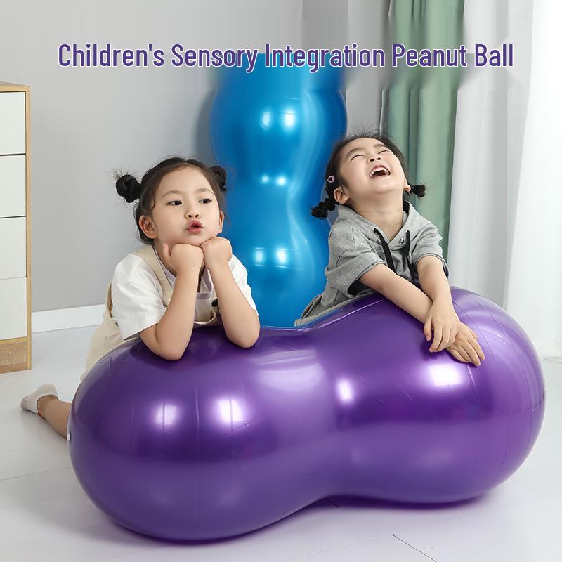 Explosion-Proof Inflatable Peanut Ball for Yoga, Fitness, and Rehabilitation