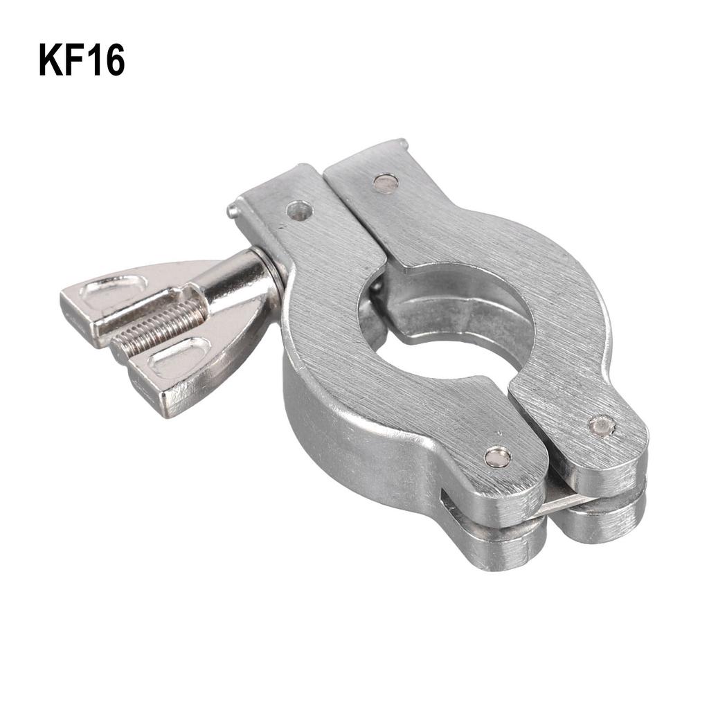 KF16KF50 Vacuum Clamp Aluminum Alloy Clamp with Bracket and Rubber Ring Featuring High Hardness and Resistant 316 Mesh