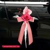 Ensemble de Fleurs de Décoration de Voiture de Mariage - Décoration de Poignée de Porte et Arrangement de Dote