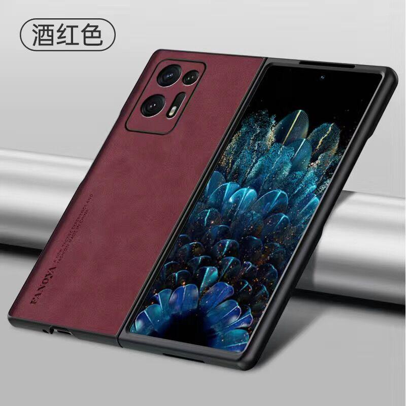 Luxury Leather Case For OPPO Find N2 Case Soft Silicone Protection Phone Cover For Find N 2 5G Capa Funda Coque Stylish Bumper