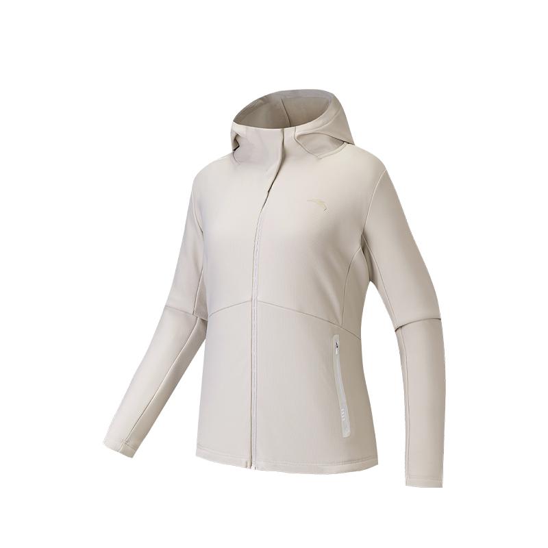 Anta Simple Solid Color Comfortable Casual Hooded Versatile Sports Jacket Women jackets 162547702-1