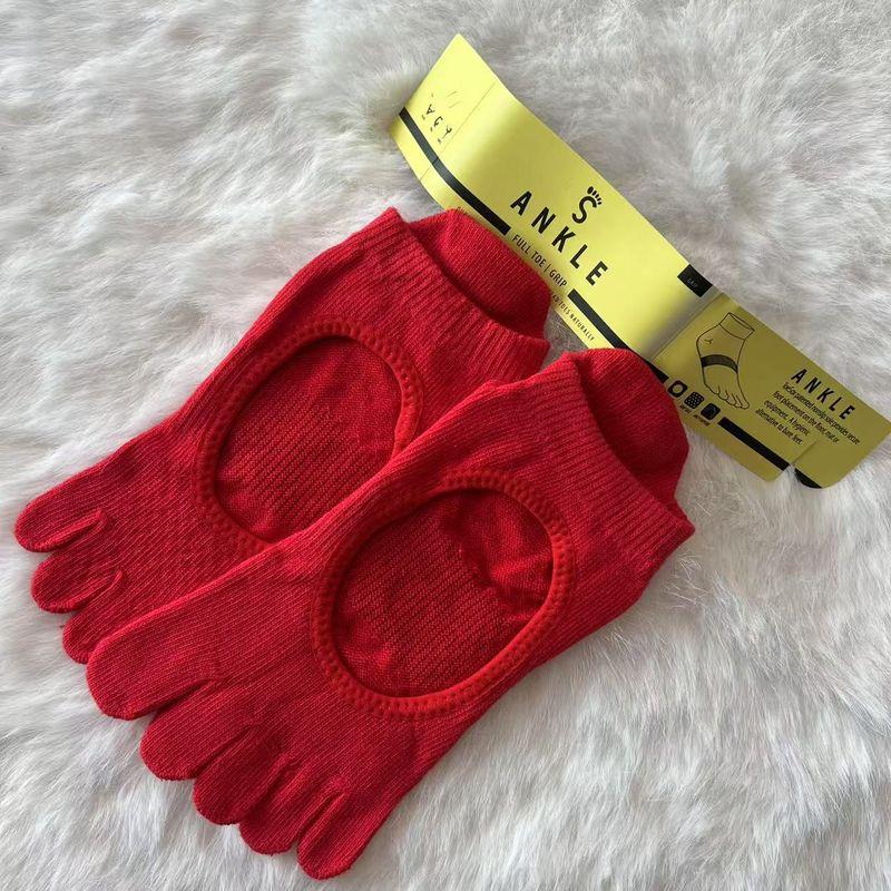 

Toe Socks Yoga Non Slip Indoor Dedicated Yoga Socks Pilates Dance Floor Non Slip Professional Toe Socks Number 6 36-39