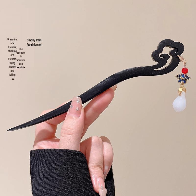 High-End Retro Kinesisk Duskhårnål for Kvinner - Allsidig Hårklemme i Legering for Elegante Oppsett
