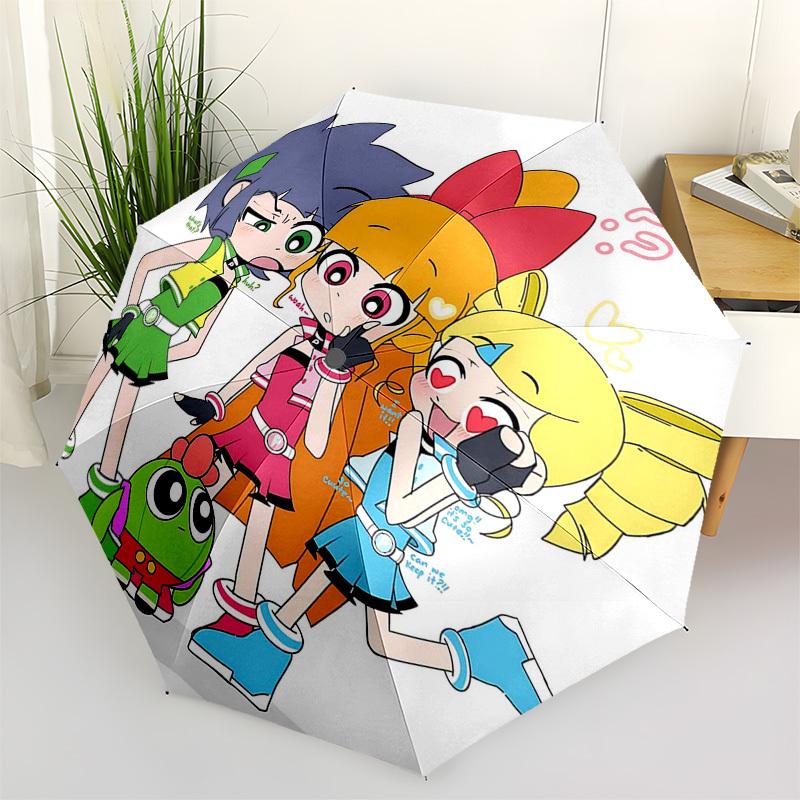 

1pc Pikmi Pop Automatic Folding Outdoor Umbrella - Portable 3-Fold Design with 8-Bone Iron Frame, Perfect for Fans, Travelers, Daily Use, and Fes