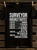 Funny Surveyor Hourly Rates T-shirt