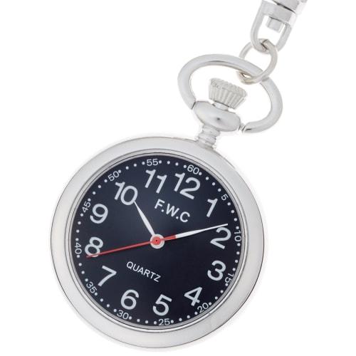 Fieldwork Pocket Watch, Analog Bag Charm, Black Dial, DT111-2, Women's