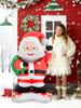 1pc Standing Santa Claus Foil Balloon, Christmas Decoration, Christmas Theme Party, Theme Holiday Party, New Year Party Family