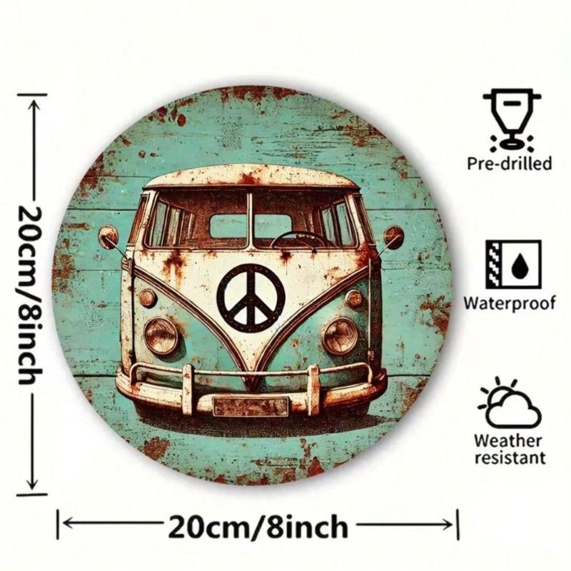 Decorative Metal Tin Sign Wall Art Home Decor 20x20 Cm