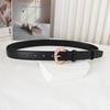 Stylish Black Leather Belt For Women High Quality Genuine Leather Casual Fashion Accessory