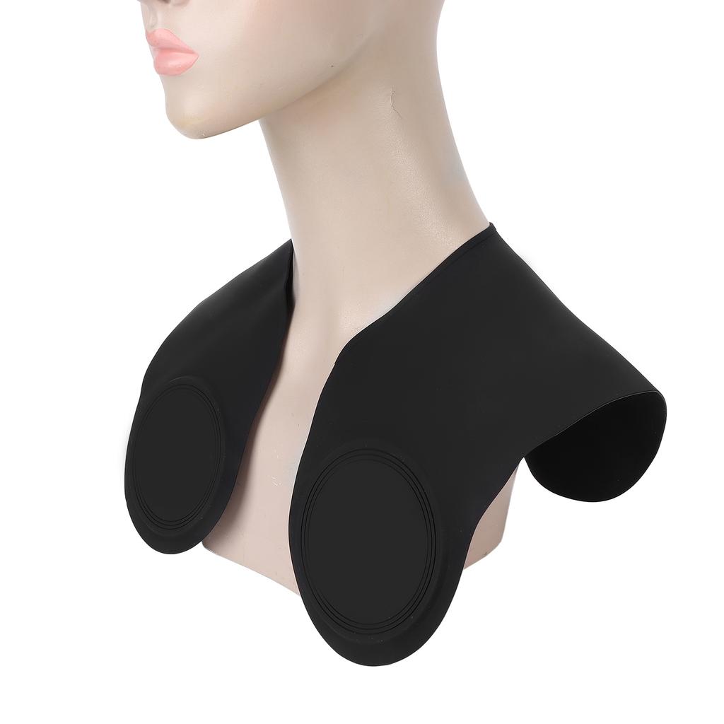 Haircut Neck Collar Soft Silicone Waterproof Hair Coloring Dyeing Neck Shawl Wrap for Barber Shop