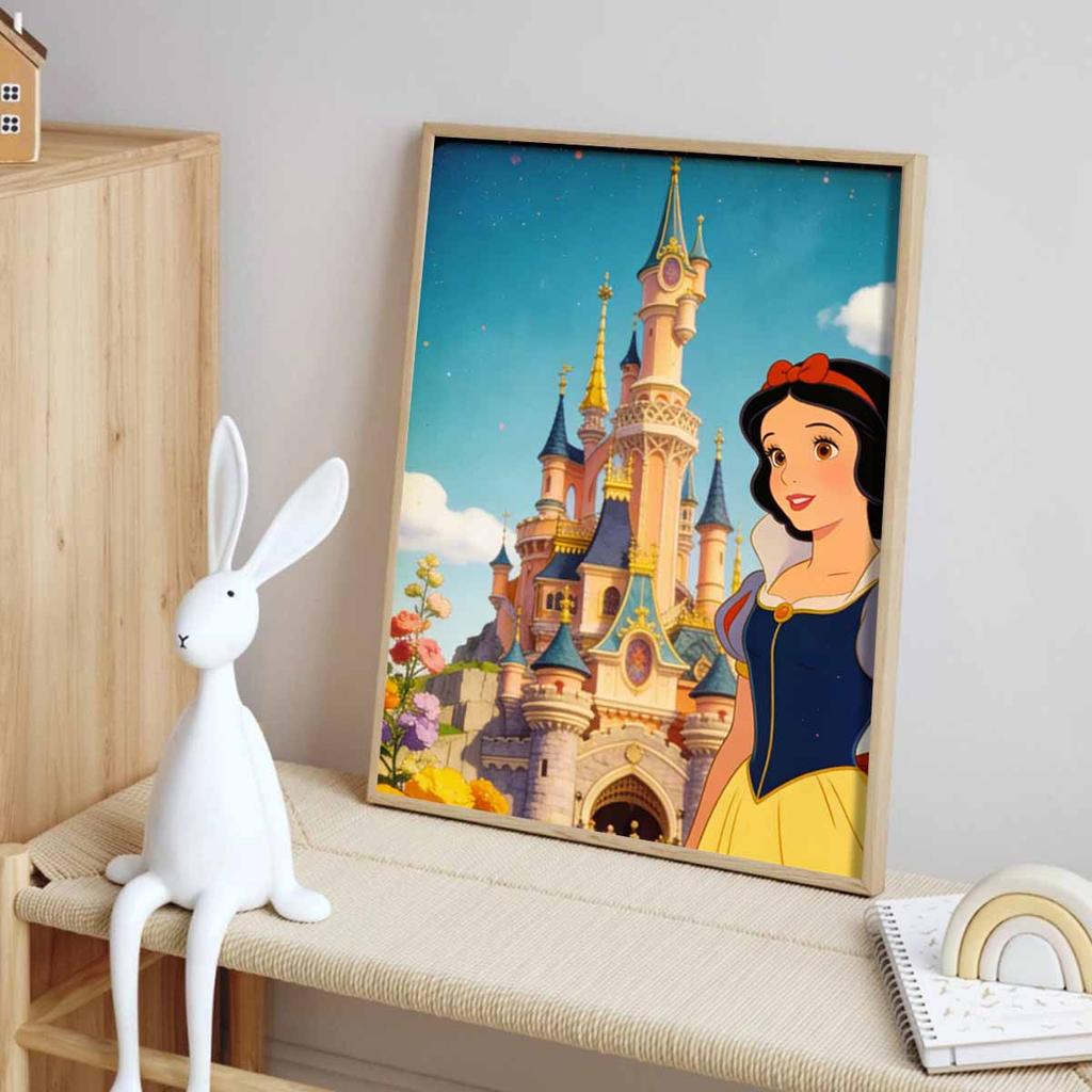 Disney Snow White and Castle Diamond Painting Mosaic Art Kit 5D Handmade Diy Gift Home Decoration