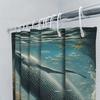 Whale Print Shower Curtain Waterproof Fabric Home Decor Bath Shower Cura Duvet Cover Underwater World Ocean Marine Life Artistic