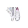 Converse Chuck Taylor All Star Canvas Abrasion Resistant High Top Kids' Skateboarding Shoes Pink White Silver Unisex 671094c