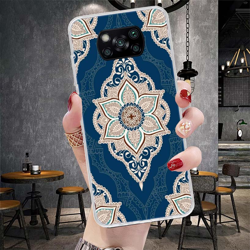Totem Mandala Colorful Flower Soft Phone Case For Xiaomi Redmi 15C 15 13C 13 Poco X5 X6 X7 F7 Ultra M7 12C 12 10 10C 9C 9A 9T 9
