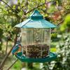 Regenfester Außen-Vogelfutterspender - Automatischer Hängefutterspender für kleine Vögel