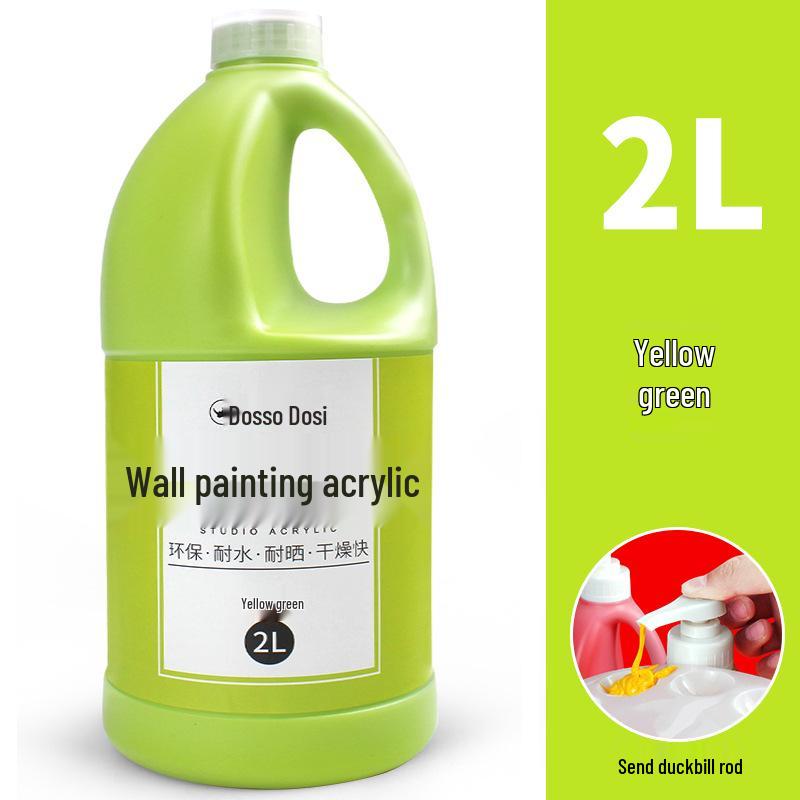 2L Acrylic Paint Bucket for Wall, Textile & Graffiti DIY Projects