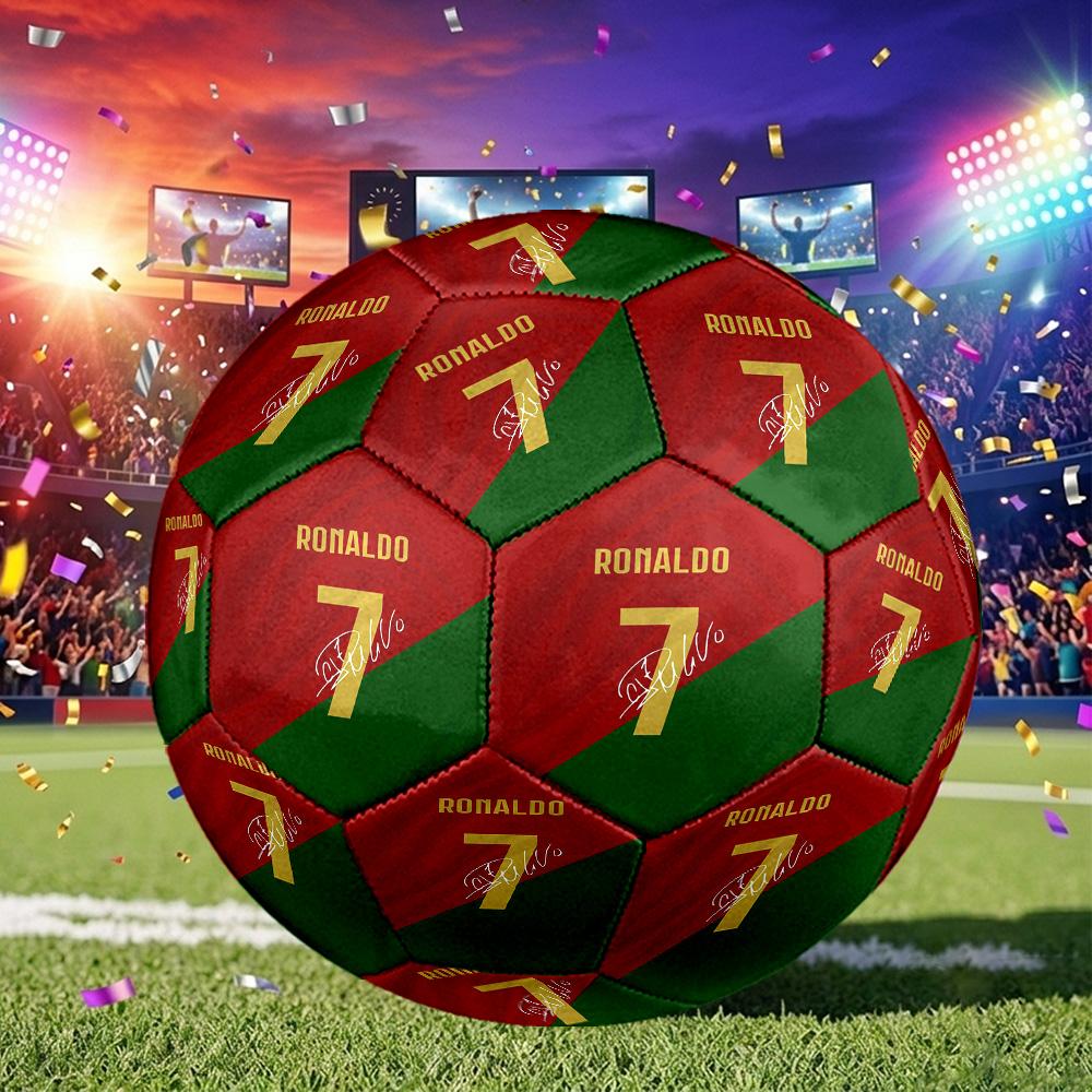 1 pz Pallone da Calcio Cristiano Ronaldo Taglia 5, Adatto per Partite di Allenamento/Allenamento per Tornei, Leggero e Resistente. cl7026