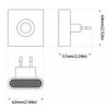 Type C Rechargeable Motion Sensor Light Auto On/Off Mini Size LED Night Light Sleep-Friendly New Style Closet Light Hallway