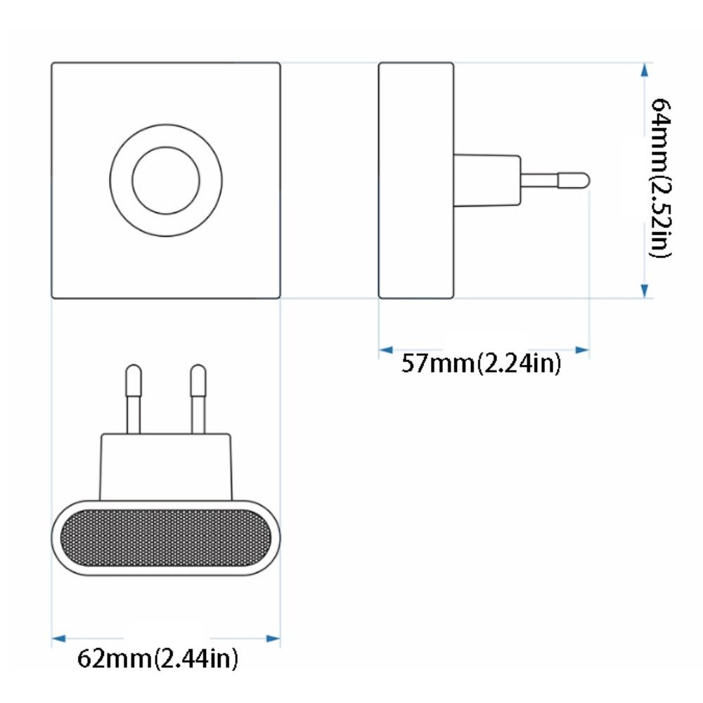 Type C Rechargeable Motion Sensor Light Auto On/Off Mini Size LED Night Light Sleep-Friendly New Style Closet Light Hallway
