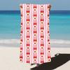 1pc Ultra Soft, Quick Drying, and Highly Absorbent Beach Towel with Cherry and Flower Patterns, Suitable for Gym, Swimming
