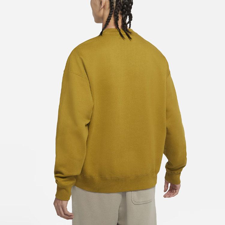 Nike Bluza dresowa męska z okrągłym dekoltem Lab Fleece Tops Desert-Moss DA0318-318