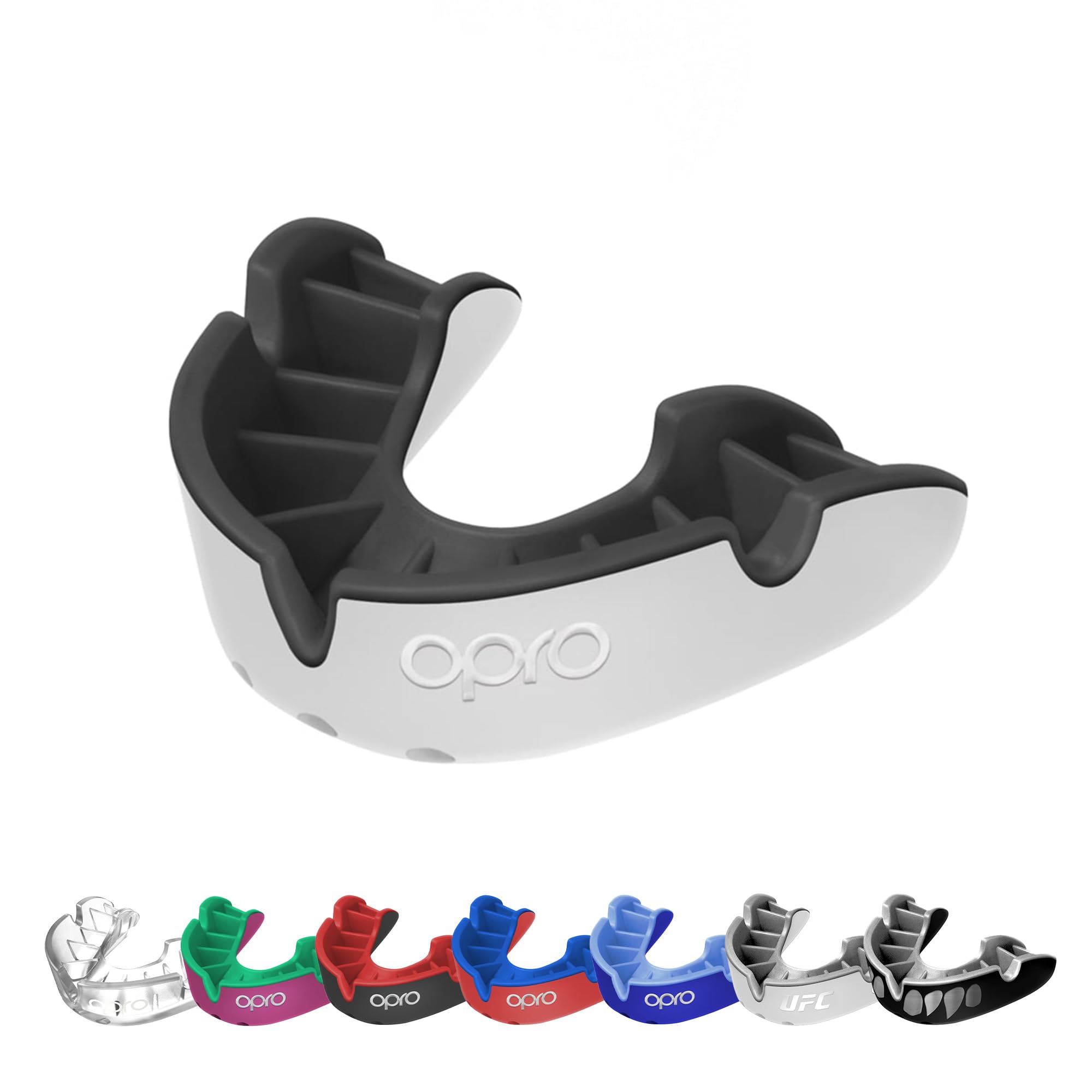

OPRO Mouthguard Silver | Sports Mouthpiece | Martial Arts Mouthpiece for adults белый