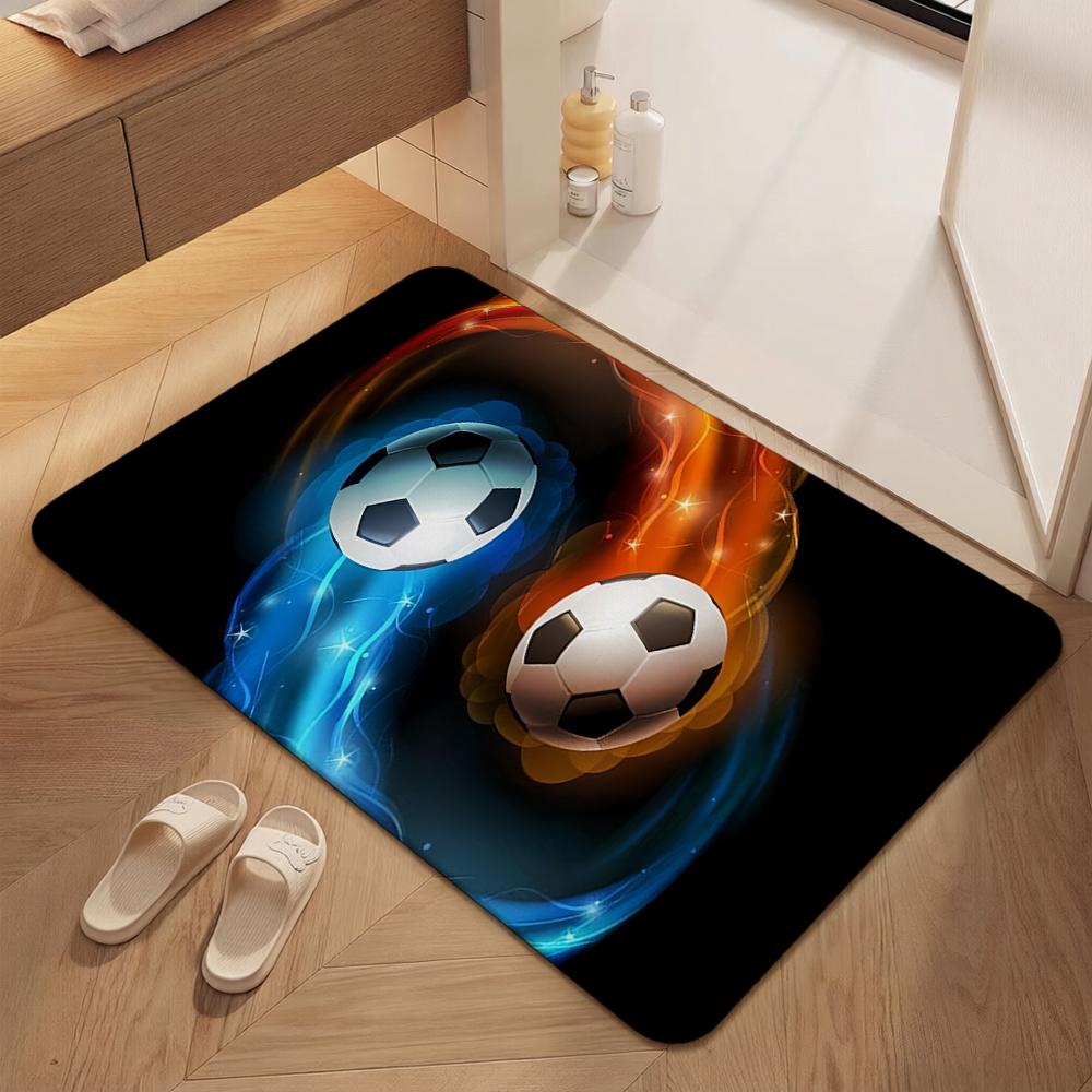 Football Game Patterned Rug Allseason Carpet For Bathroom Kitchen Home Decor New Year Gift