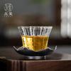 BEPAN 1PC Japanese pure tin cup mat retro cup holder non-slip cup holder made of old tin cup mat tea ceremony