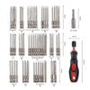 Repair 55 Pieces Extra Long Bits Set S2 Steel HRC55-60 Cross Torx Star Hex Bit Magnetic Screwdriver 75mm Length Bag Packing