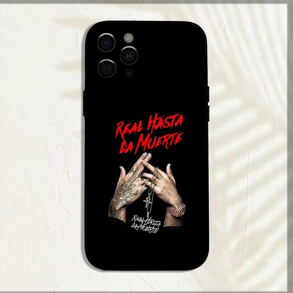 

Anuel AA Real Hasta La Muerte Phone Case For iPhone 16 15 14 13 12 11 Pro Max Mini X XS SE 7 Plus 16E Shockproof Non-Slip Cover iPhone 7 8 SE