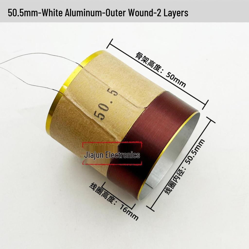 Black Aluminum Woofer Voice Coil Repair Kit - Core Wire: 25-125, Coil Sizes: 65.5mm, 75.5mm, 99.5mm