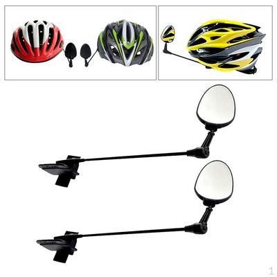 2x Bike Rear View Helmet Mirror Safety