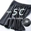 Men's Summer 2026 Ice Silk Tapered Joggers: Lightweight Casual Loose-Fit Elastic Pants
