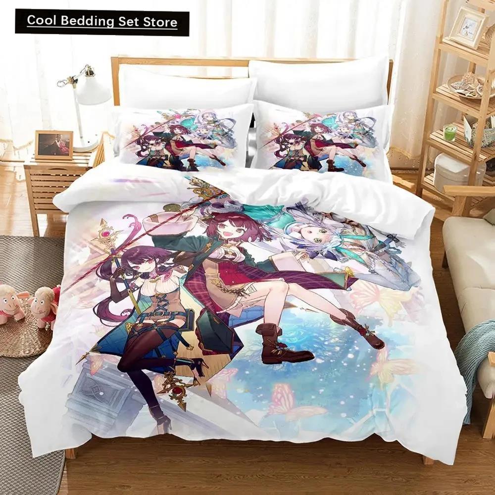 3D Print Anime Atelier Sophie Bedding Set Duvet Cover Bed Set Quilt Cover Pillowcase Comforter King Queen Size Home Textiles